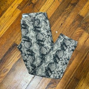 Cabi Snake Print Skinny Jeans